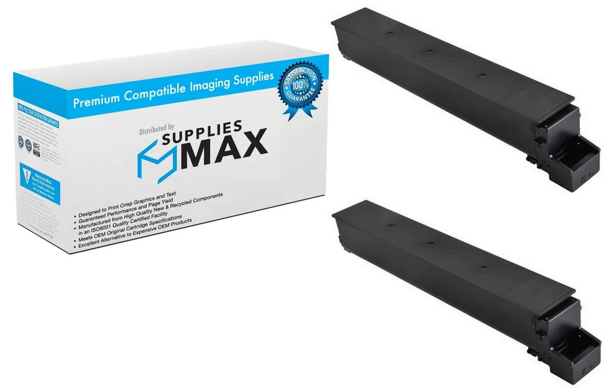 SuppliesMax SuppliesMax KNMACP8130_2PK Black Toner Cartridge 2 Pack 45000 Pages — product photo