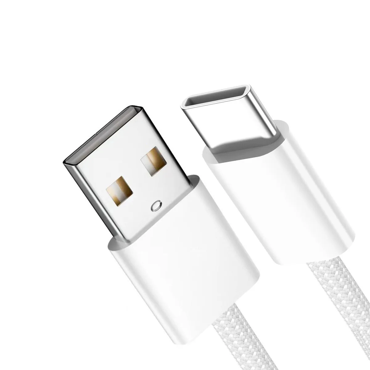 Fervit Fervit USB-C to USB-A cable 15W 480Mbps 100cm white sleeve — product photo