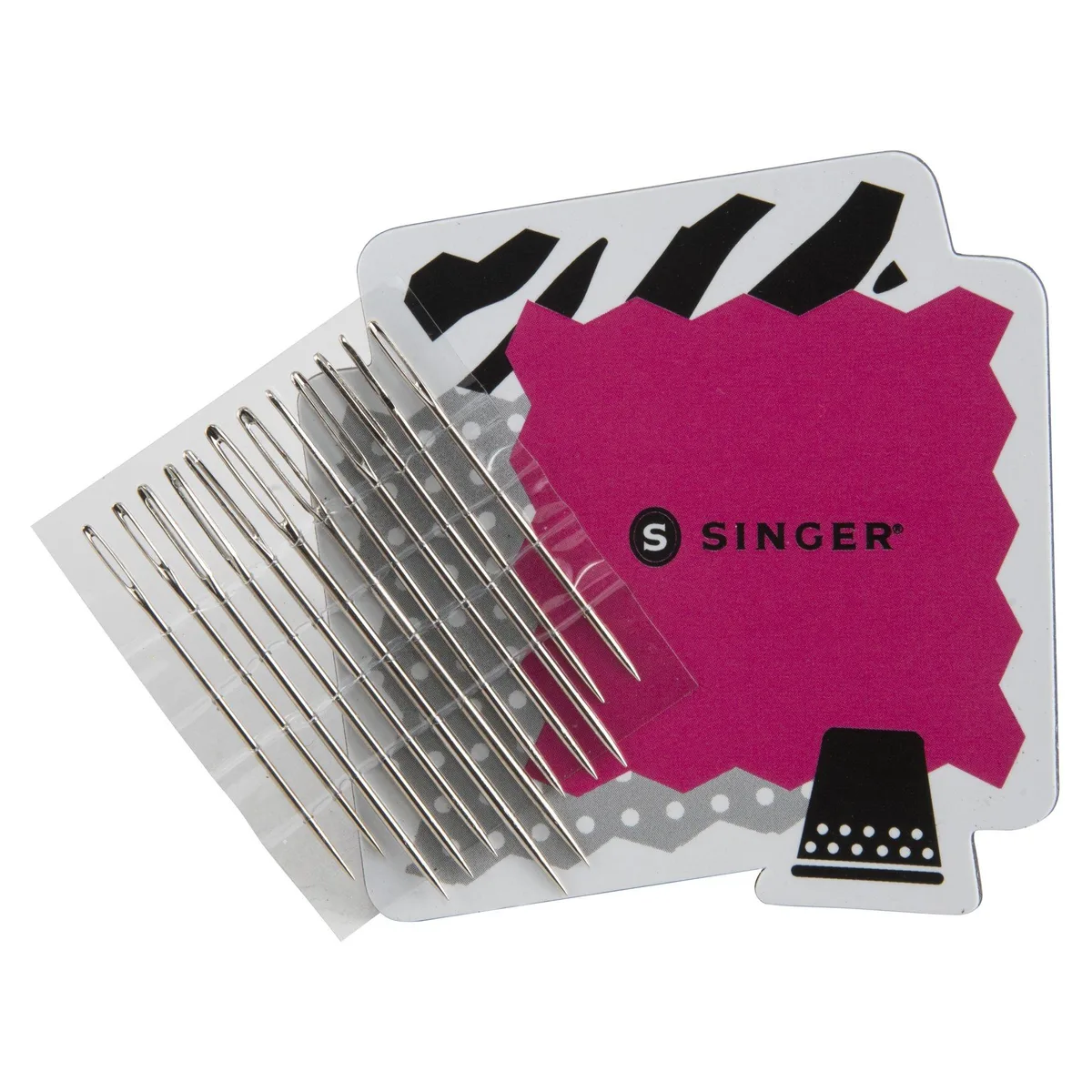  Singer 01824 Large Eye Hand Needles On Magnet 12-Count needle art — product photo