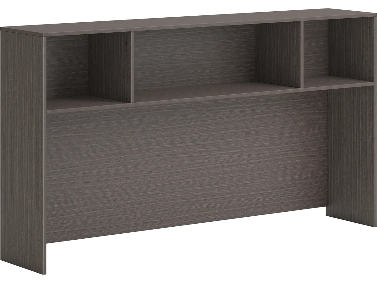 HON HON HONLDH72LS1 72" Hutch Slate Teak 39.75"H 14"D office furniture — product photo