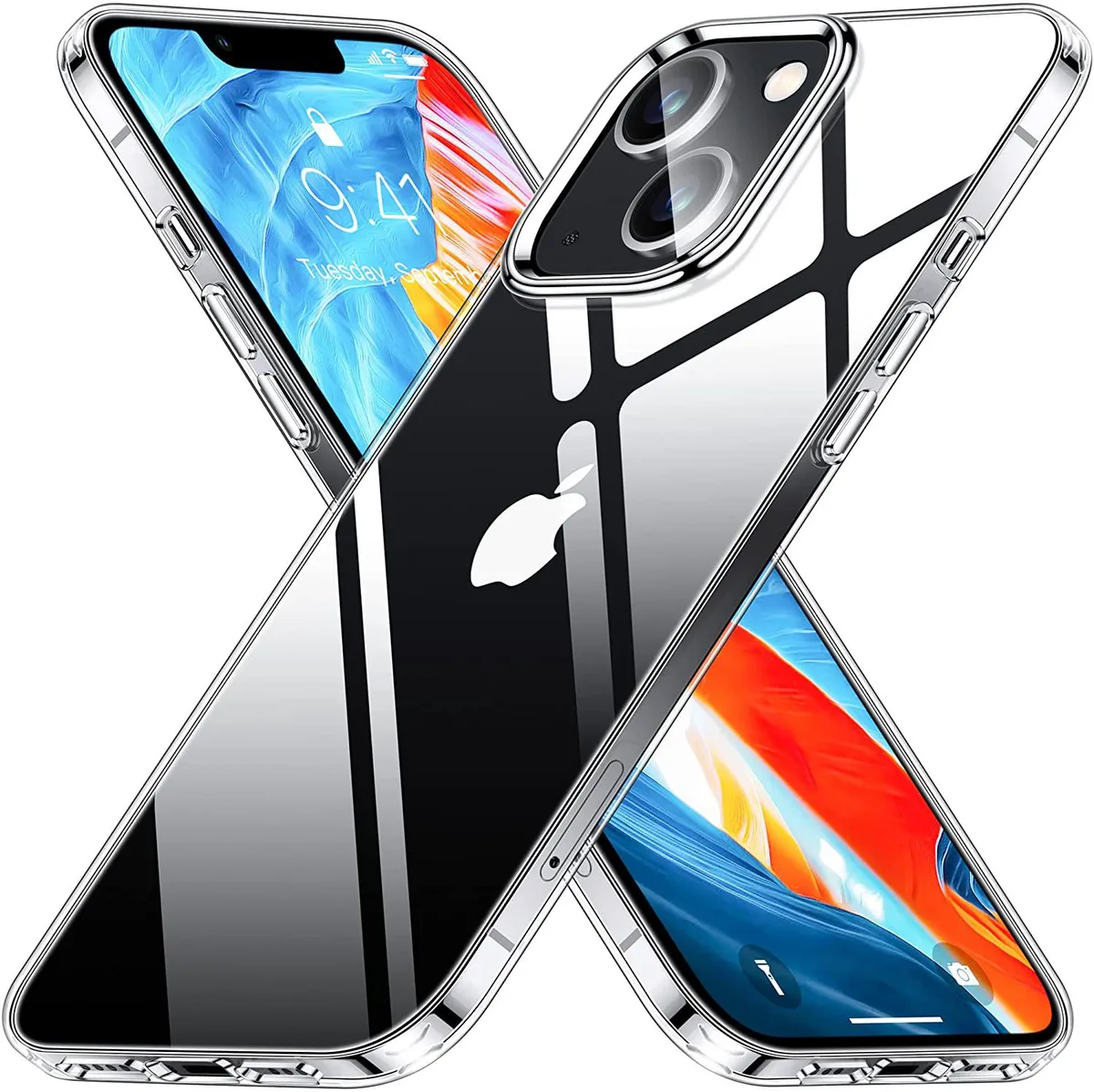 JPWEB JPWEB iPhone 13 Clear Bumper Case Transparent 6.1 Inch — product photo