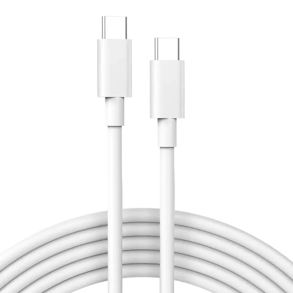 NShi NShi USB-C to USB-C Cable 60W 3A 6ft 3 Pack White — product photo