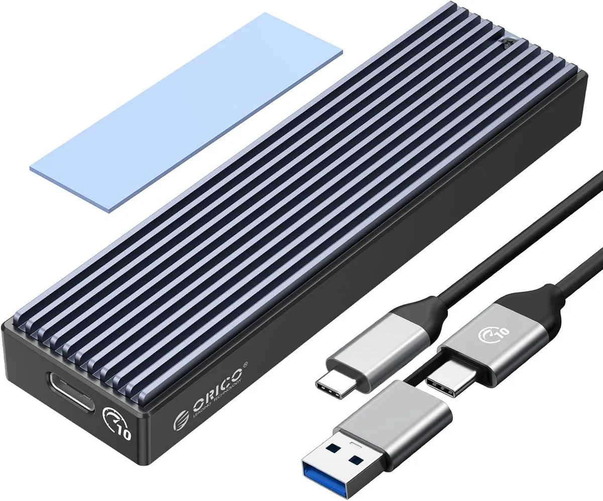 Orico Orico M2PVM M.2 NVMe SATA enclosure USB 3.1 Gen 2 10 Gbps 2230 2242 2260 2280 — product photo