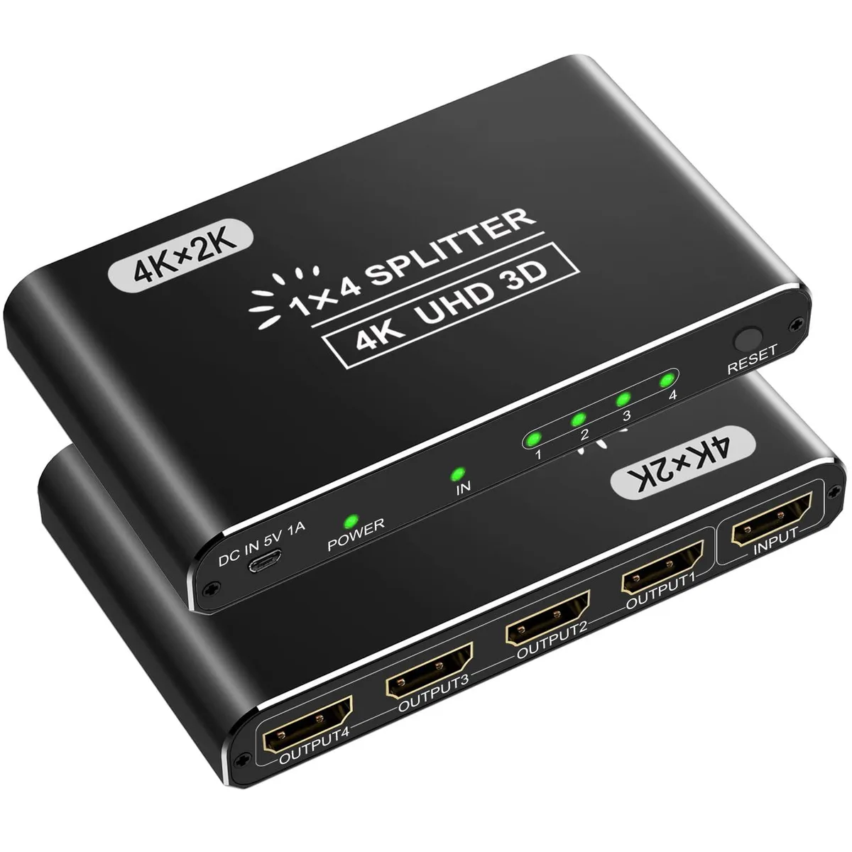 Bailink Bailink BL-HDMISP HDMI Splitter 1×4 4K@30Hz Black — product photo