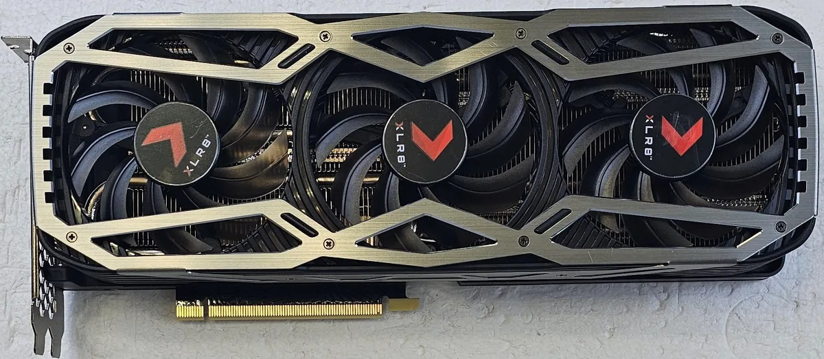 PNY Technologies, Inc. PNY GeForce RTX 3080 10GB XLR8 Revel Epic-X RGB Triple Fan Graphics Card — product photo