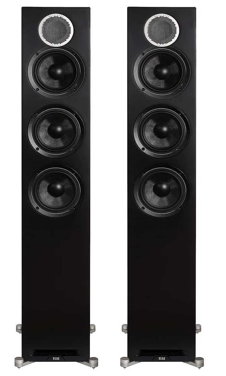 Elac Elac DFR52-BK Debut Reference Floorstanding Speaker Black/Walnut 2019 — product photo