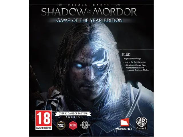 Warner Brothers Warner Brothers 36312 Middle-earth: Shadow of Mordor Game of the Year Edition downloadable game — product photo