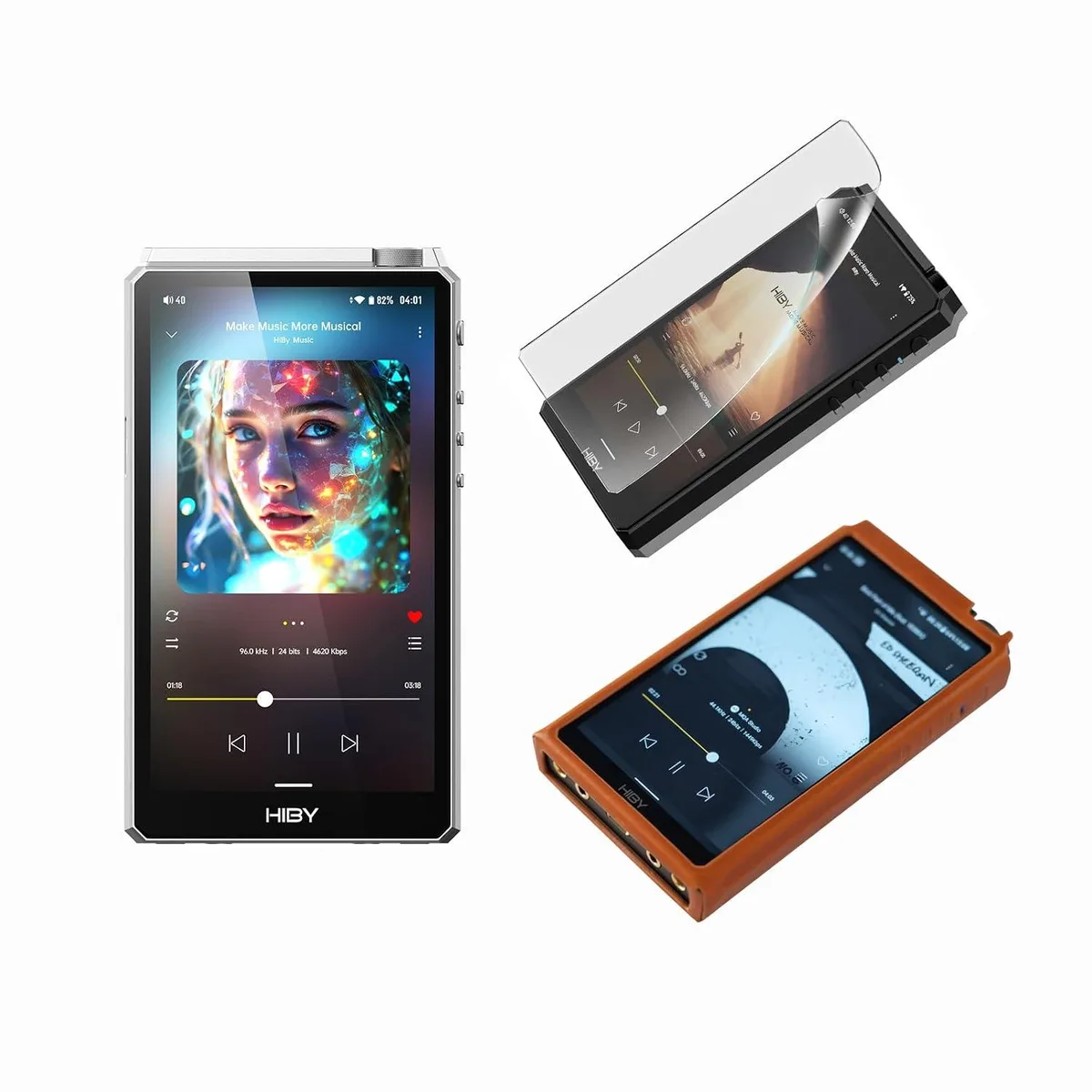 LORDWORLD LORDWORLD R6III 2025 mp3 player Silver — product photo