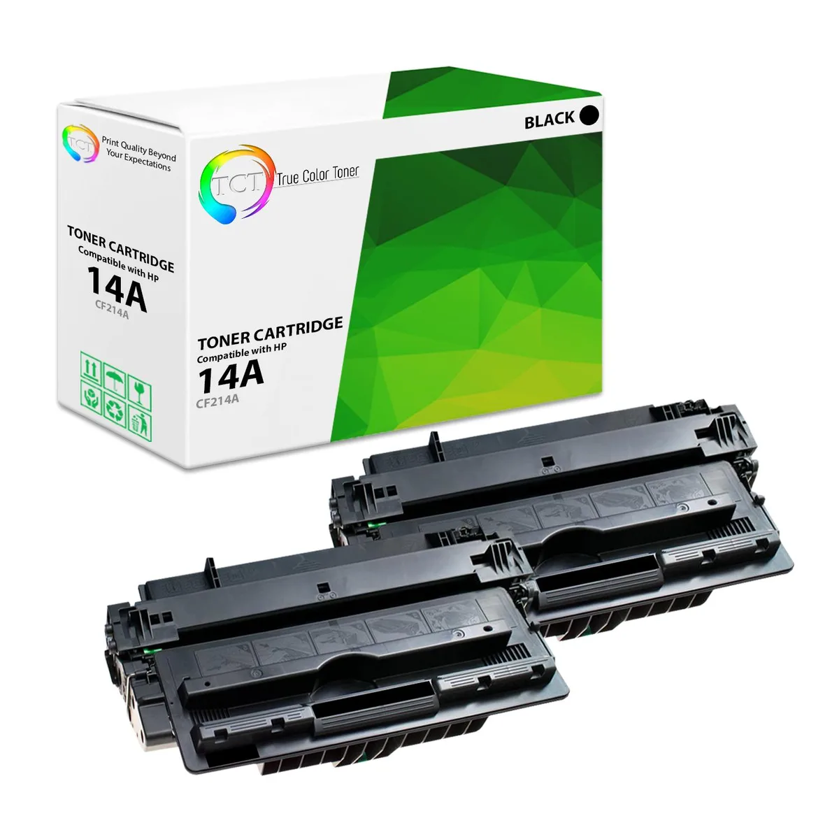 True Color Toner True Color Toner CF214A 2 Pack Black Toner Cartridge 10000 Pages — product photo