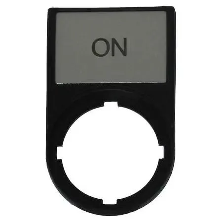 Eaton Eaton M22S-ST-GB6 Legend Plate On Black/Black Half-Round 22.5 mm — product photo