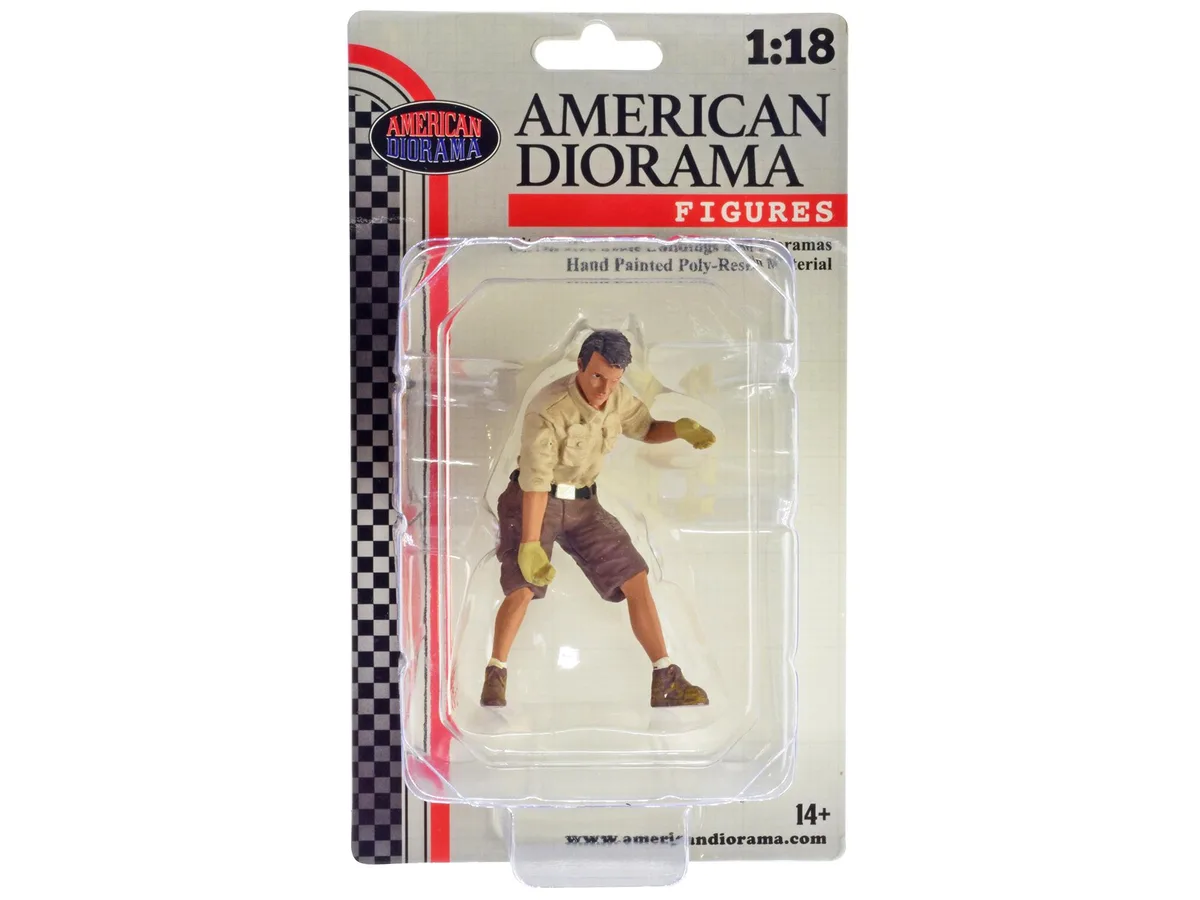 American Diorama American Diorama "4X4 Mechanic" Figure 8 1/18 Scale Hobby Collectible — product photo