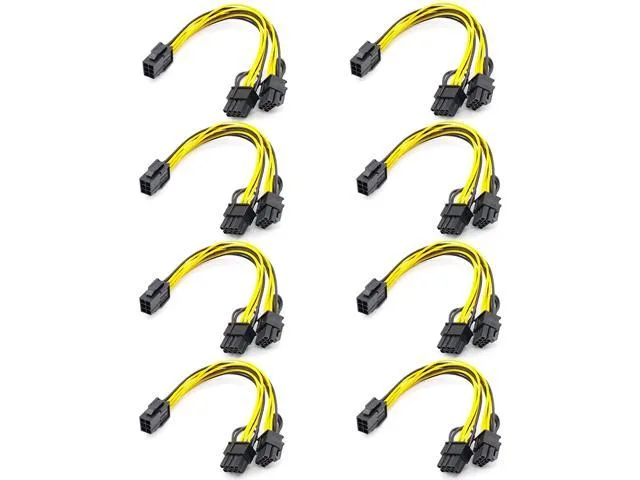 SXDOOL SXDOOL 6-pin to dual 8-pin PCIe power adapter 23 cm — product photo