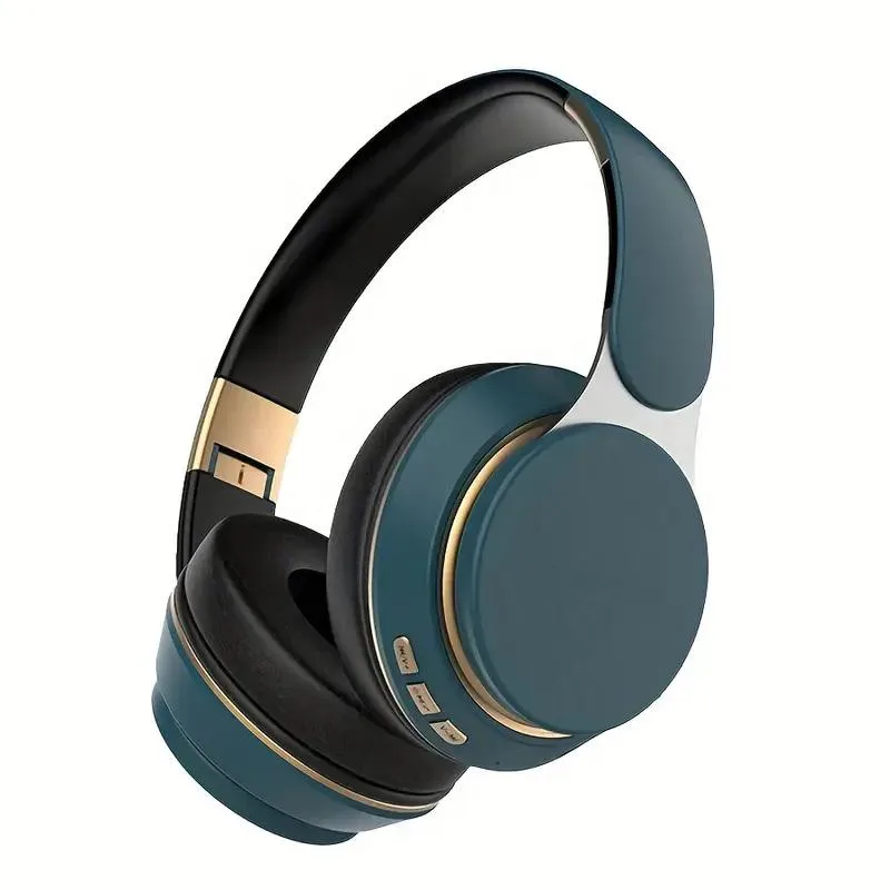 NO. NO. Wireless BT Headphones Over Ear Foldable Blue — product photo