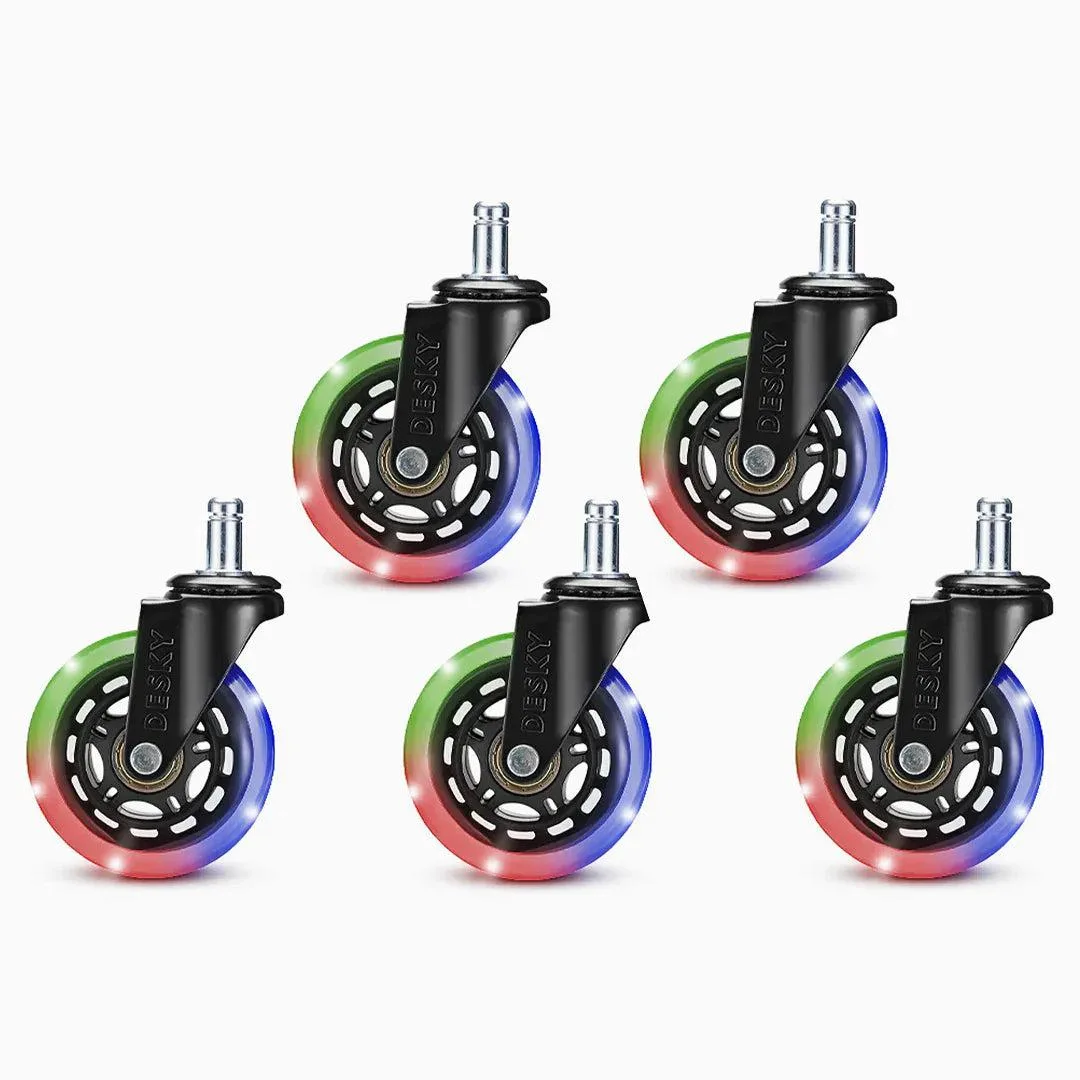 Desky Desky 3 inch Office Chair Caster Wheels Set of 5 — product photo