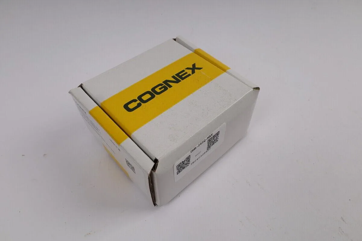 Cognex DMR-262QX-0120 barcode scanner, compact dark housing with front scan window