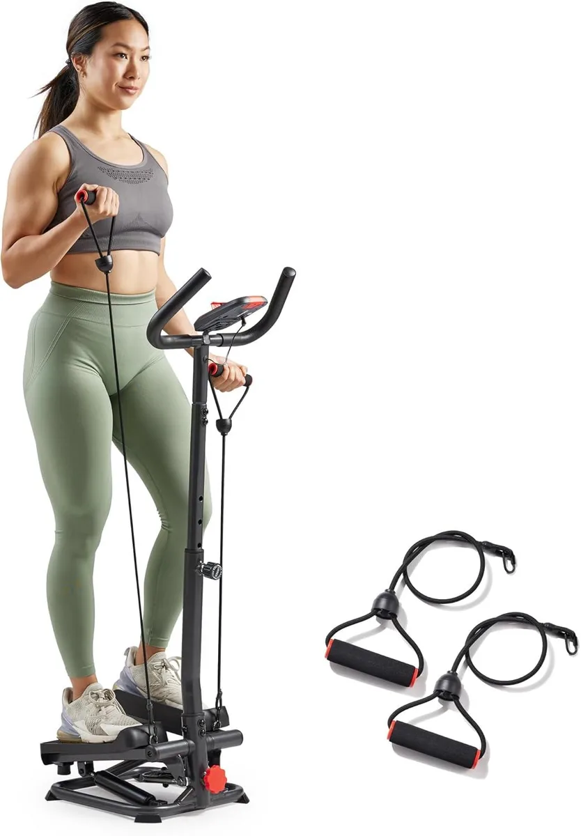 TAURKENAM TAURKENAM 2-in-1 Smart Stepper with Handlebar &amp; Resistance Bands weight training — product photo