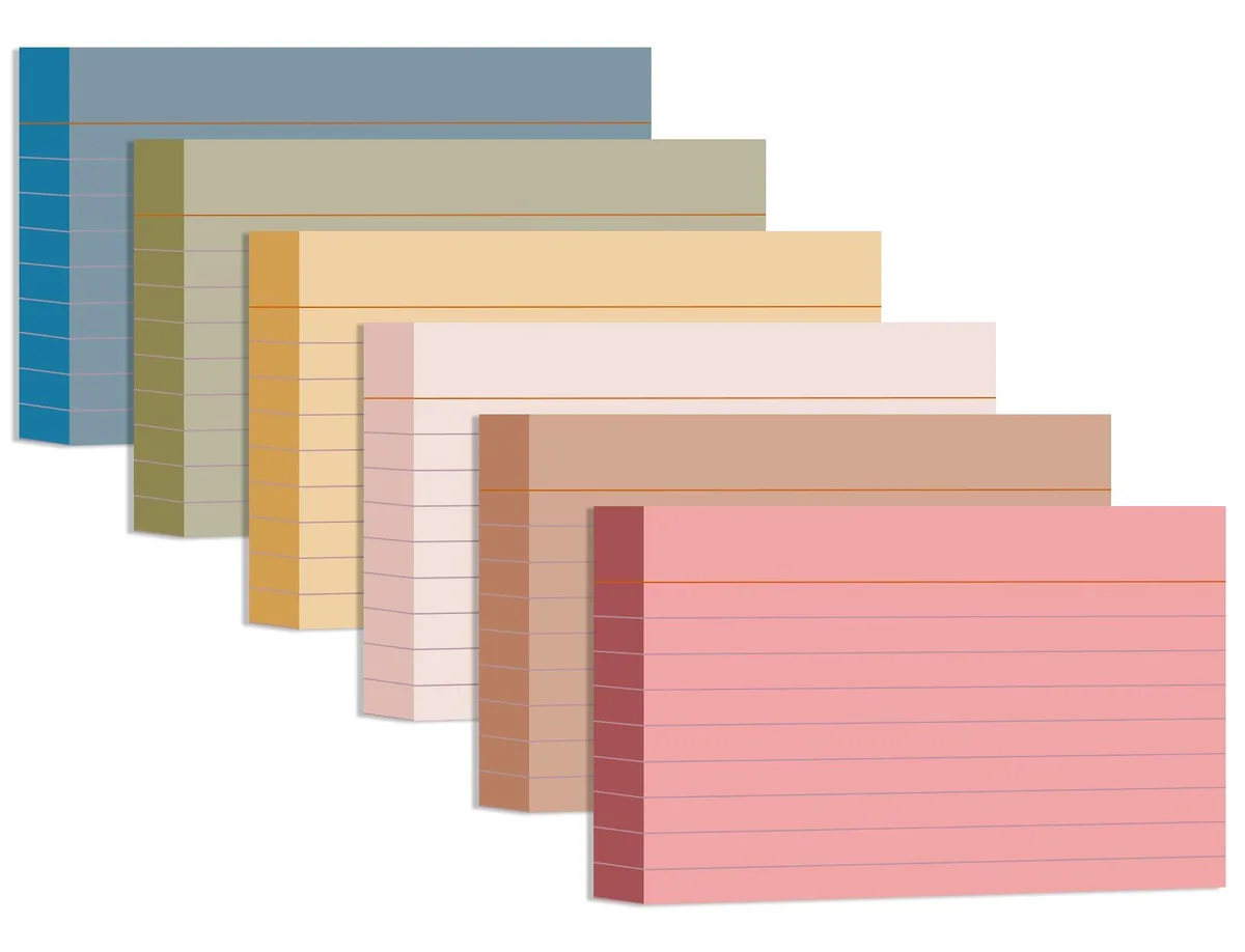  EHME EH-10 3x5 Index Cards 216 Sheets 6 Colors — product photo