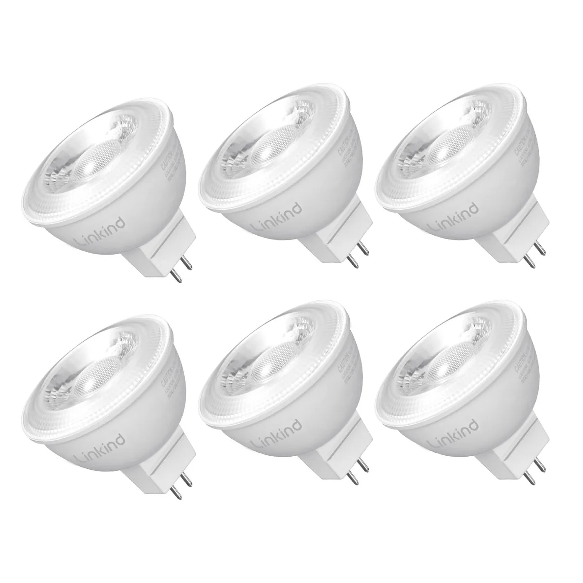 Linkind MR16 LED Bulb Dimmable GU5.3 6.5W 3000K 640lm 6 Pack — product photo