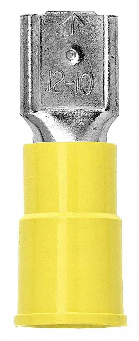 3M 3M FDV10-250Q Wire Disconnect 10-12 AWG Yellow Vinyl PK25 — product photo