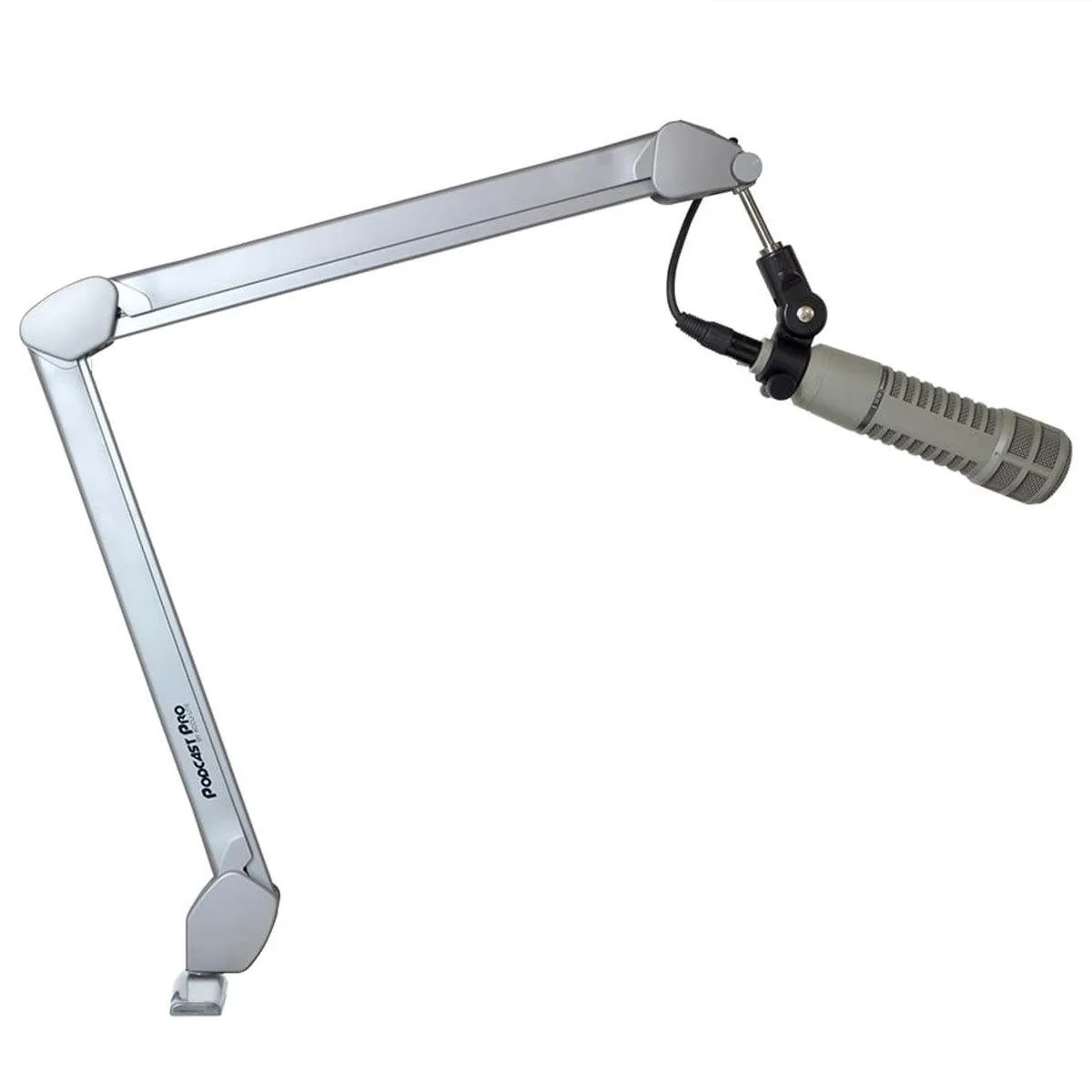 OC White OC White Podcast Pro Mic Boom with Table Clamp and XLR Cable Silver — product photo