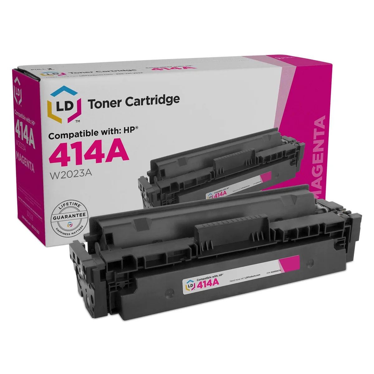 LD Products LD Products Compatible Toner Cartridge HP 414A W2023A Magenta — product photo