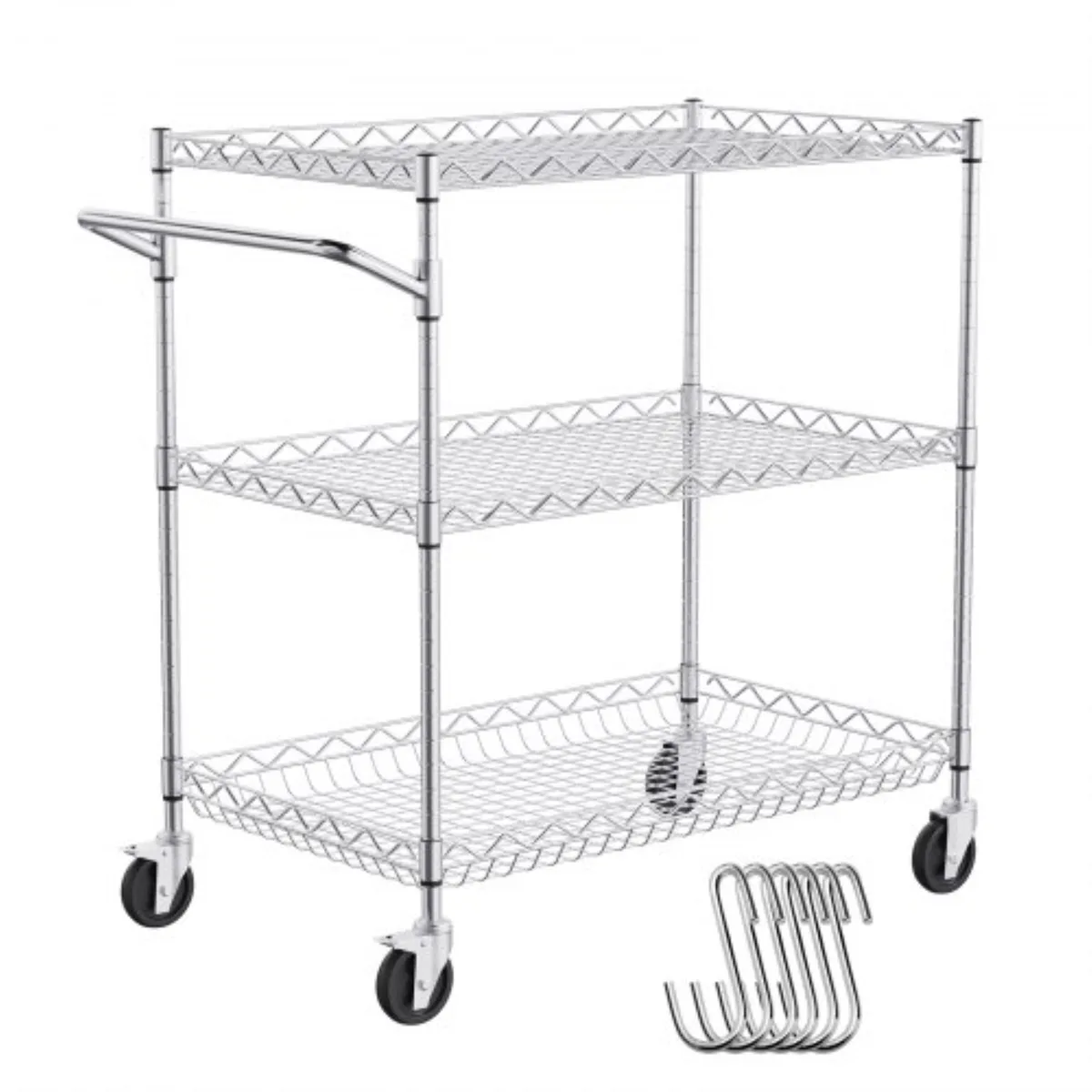 VEVOR VEVOR TR301832B3CW 3-tier utility cart 30x18x32.4 specialty appliance — product photo