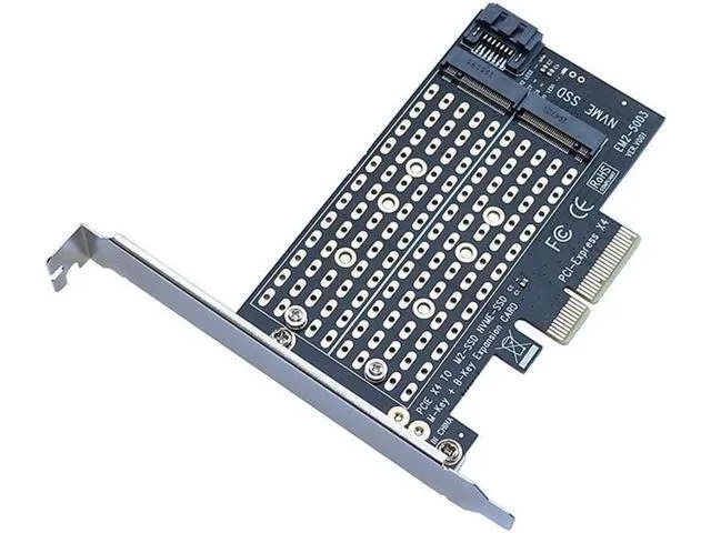 LORDWORLD LORDWORLD PCIE to M.2 Adapter Add SATA NVME M Key + B Key Cards — product photo