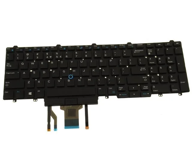 DELL DELL Latitude E5550 Precision 3510 7510 Laptop Keyboard TF5M0 US INTL backlit — product photo