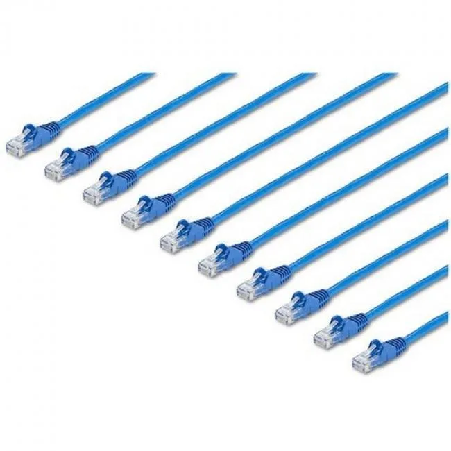 Koss Koss Cat6 Patch Cable 1 ft Blue Snagless 10PK — product photo