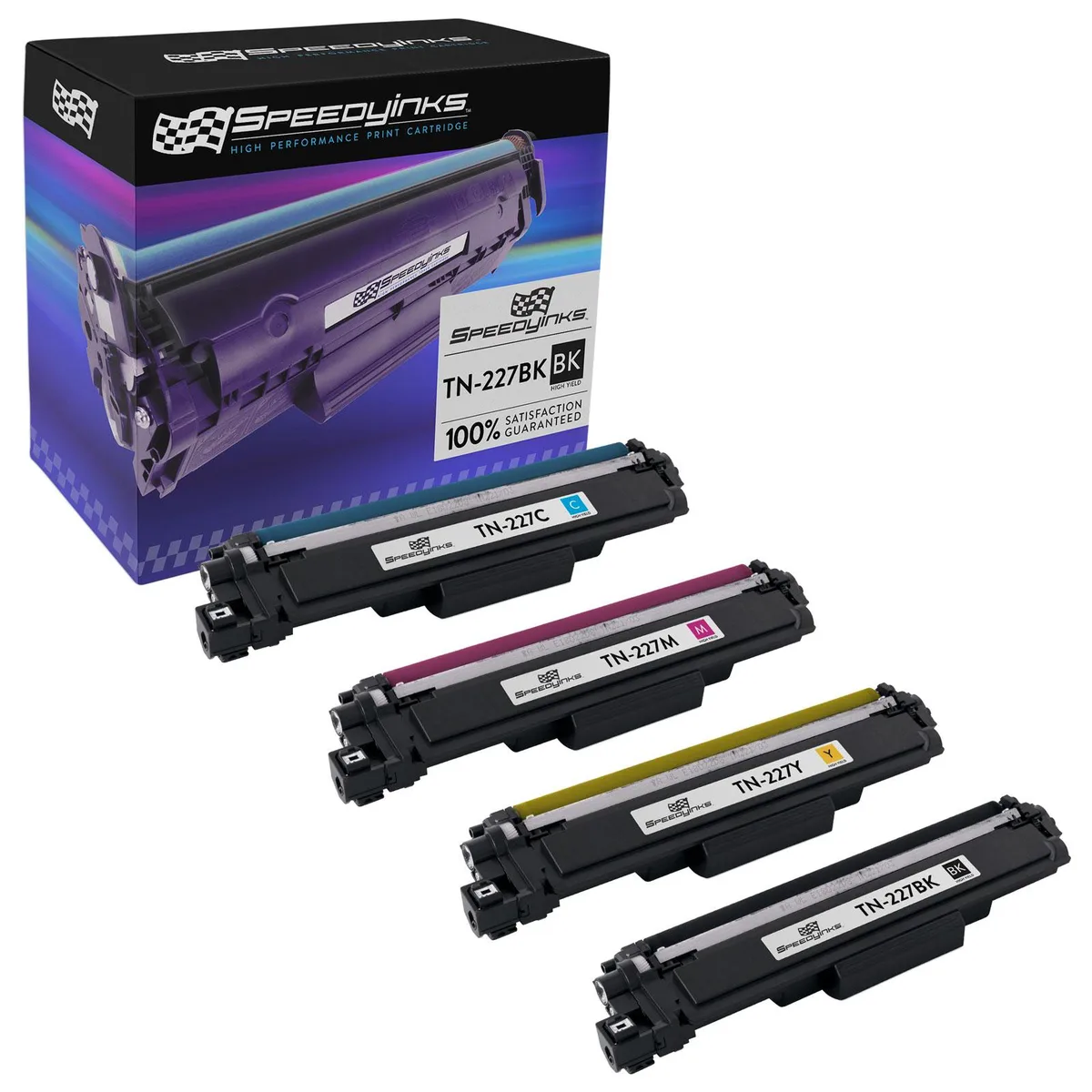 SpeedyInks SpeedyInks Compatible Brother TN227 High Yield Multi-Color 4-Pack Ink Cartridge — product photo