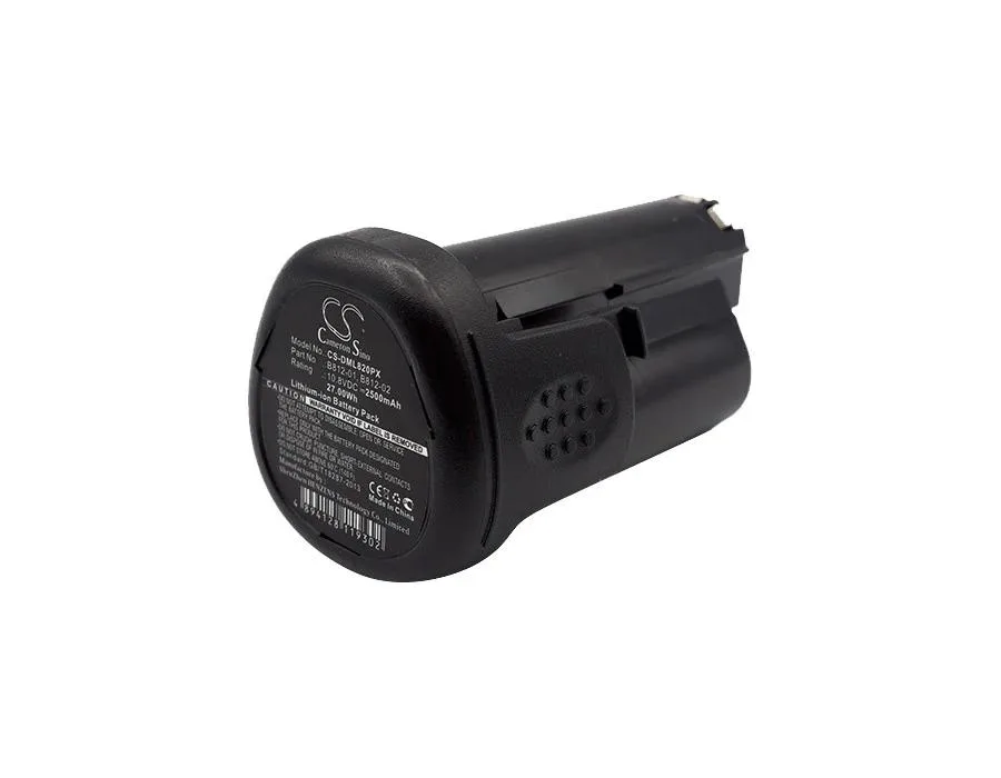 Rectangular replacement battery pack with textured dark casing and label showing model numbers 8200 8220 8300