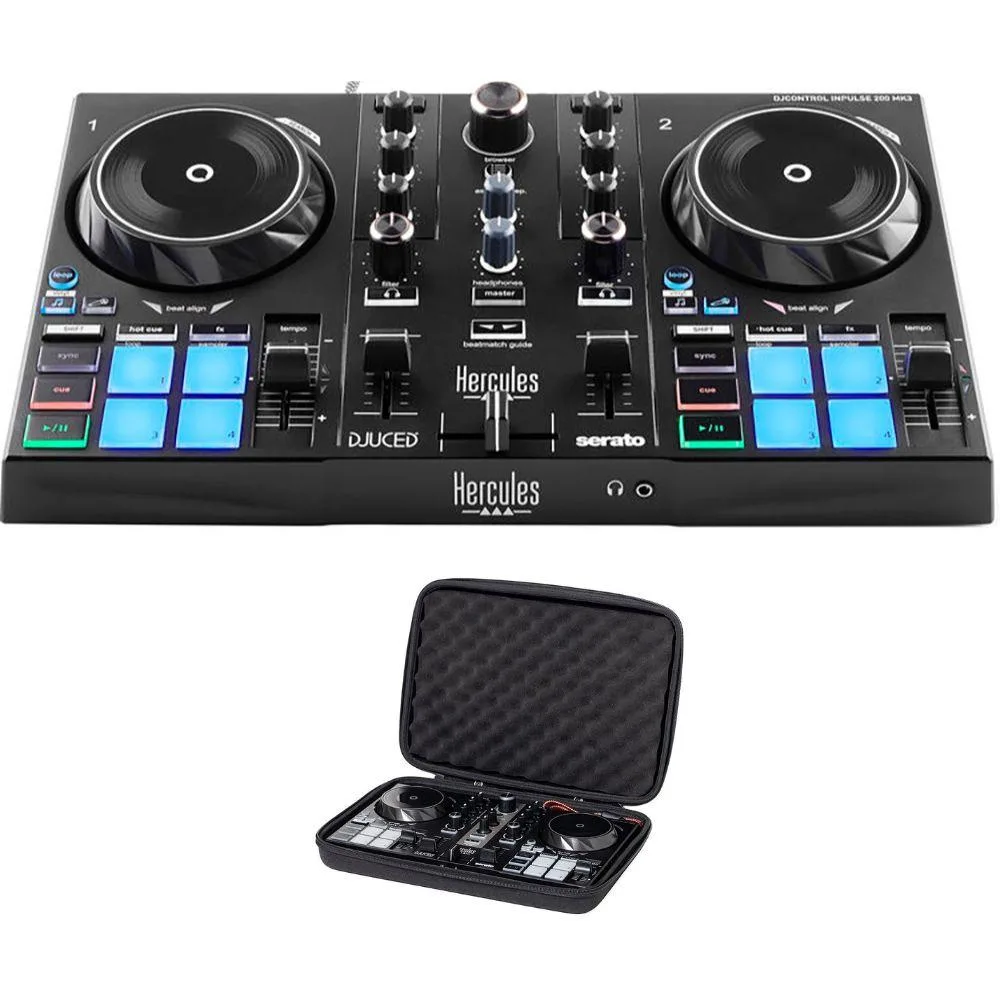 Hercules Hercules DJ Control Inpulse 200 MK3 Bundle with Headliner Case — product photo