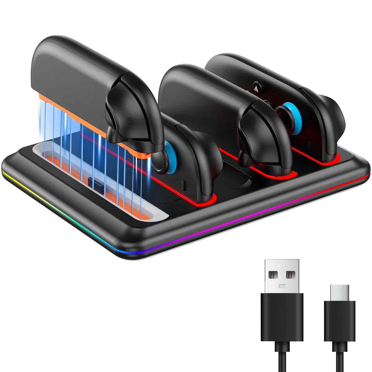 ZVTE ZVTE ZWT-031 vr accessory 4-in-1 charging dock 2.5H fast charge 7 RGB modes — product photo