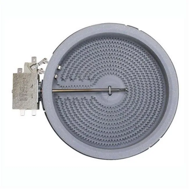 White 6-inch surface heating element with part number 318178110