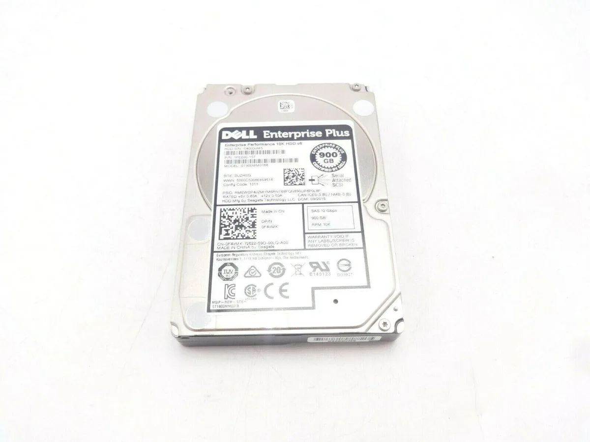 DELL DELL F4VMK 900GB SAS 10K 2.5" 12GBps internal hard drive — product photo