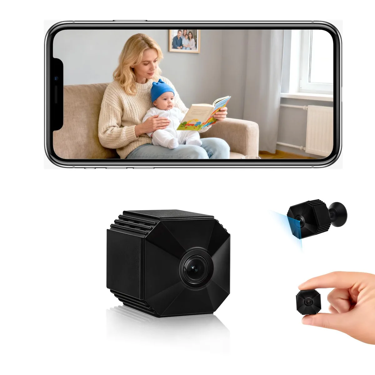  Chichohoo M6 1080p WiFi Hidden Camera 5.2x3x1.6in 4.3oz — product photo
