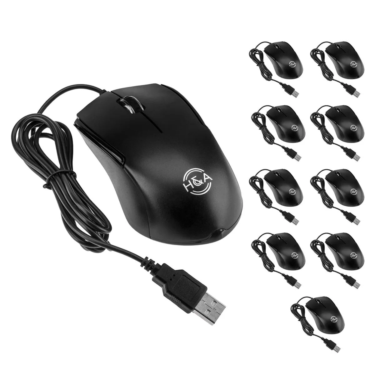 Hammer Anvil Hammer Anvil USB Optical Mouse 1000 DPI 10-Pack — product photo