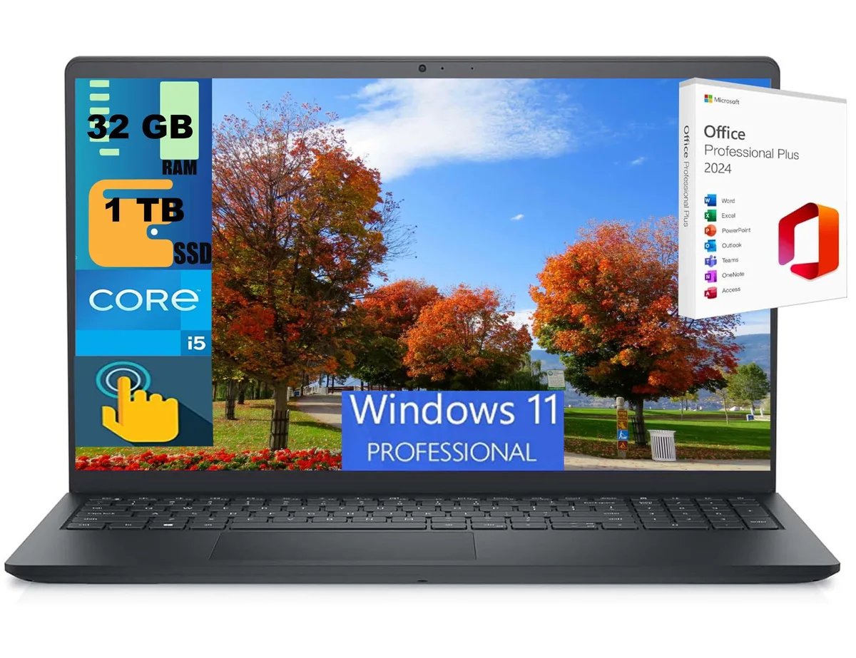 DELL DELL Inspiron 3520 laptop i5-1135G7 32GB 1TB SSD 15.6" FHD Touchscreen — product photo