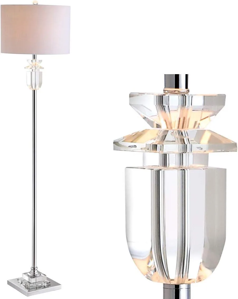 TUKO TUKO Aria 63" Crystal/Metal LED Floor Lamp Clear/Chrome — product photo