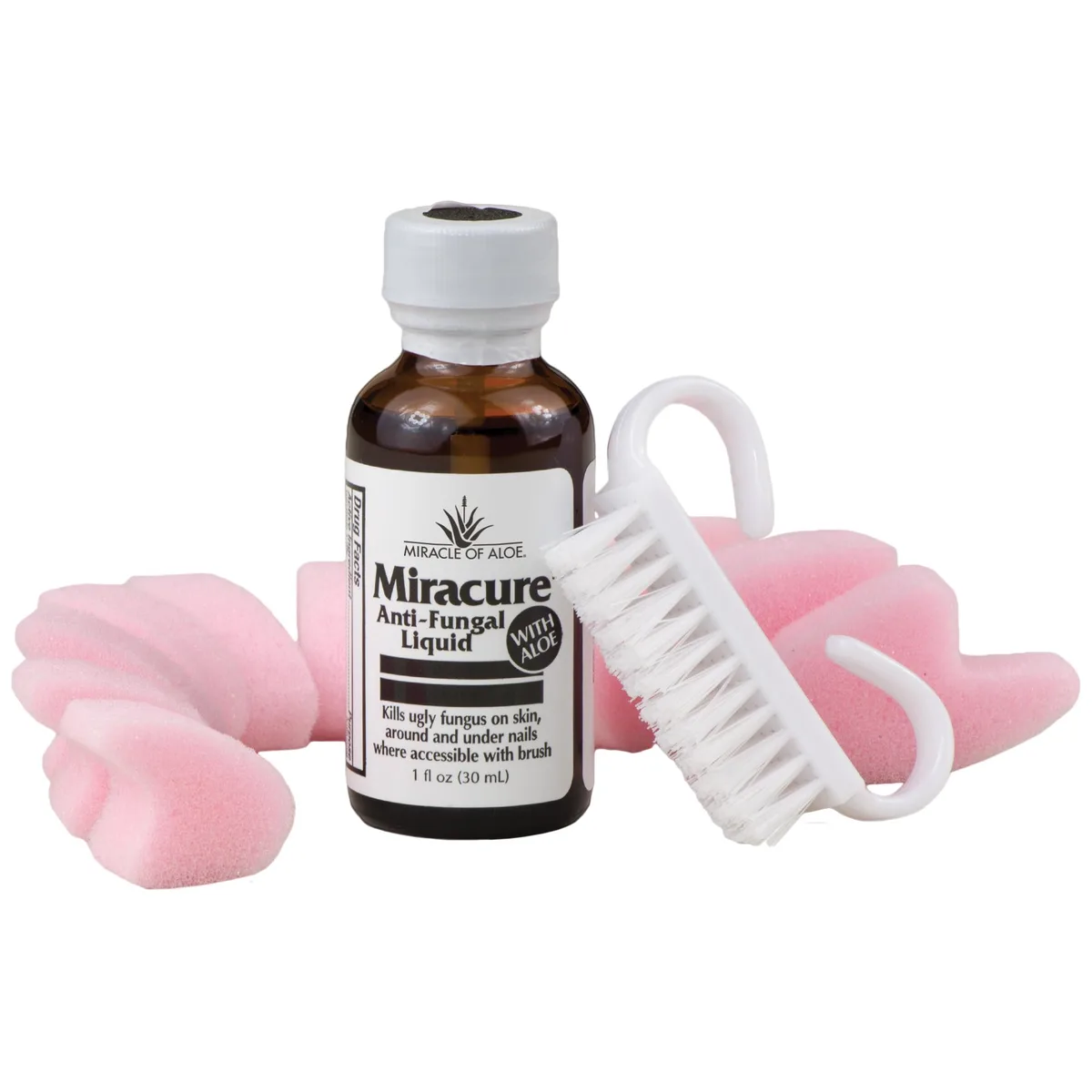 Miracle of Aloe Miracle of Aloe Miracure Anti-Fungal Treatment 1 oz with 10 Toe Separators and Brush — product photo