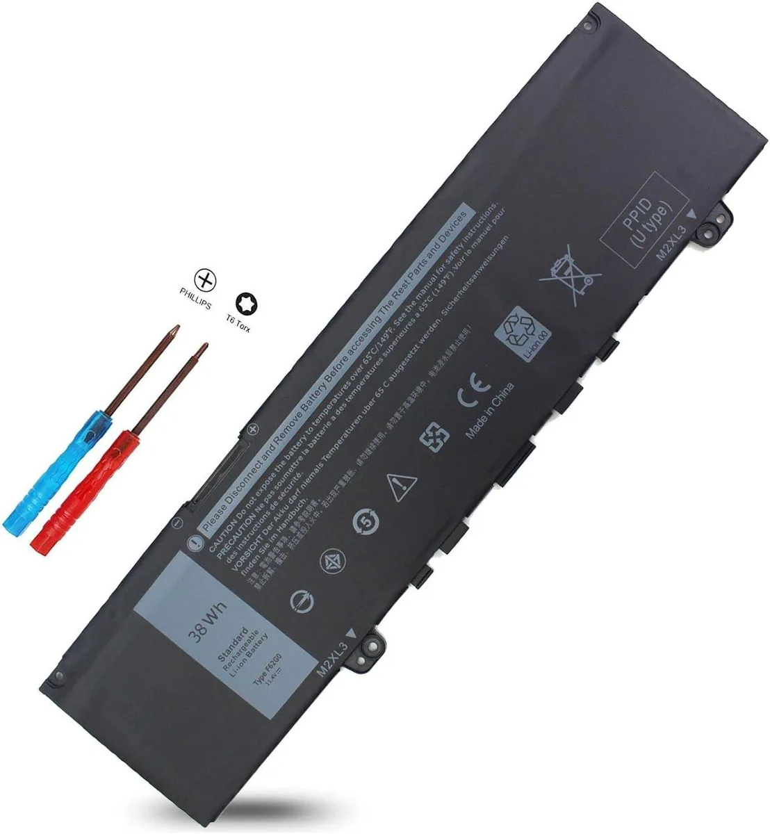 FOCUSTEC FOCUSTEC F62G0 38Wh laptop battery — product photo