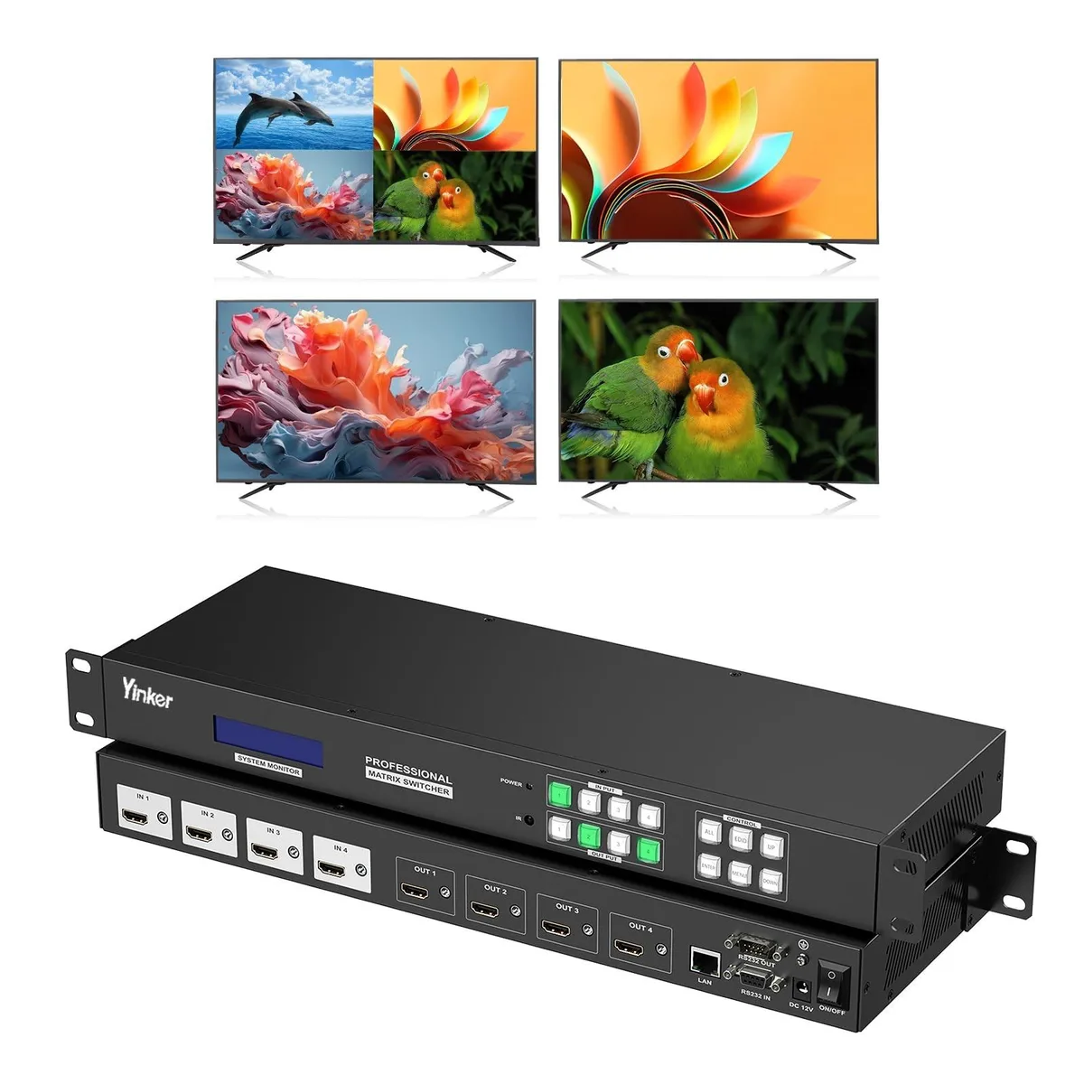 ARENTI ARENTI 4K 2x2 HDMI Video Wall Controller 2 in 1 accessory — product photo