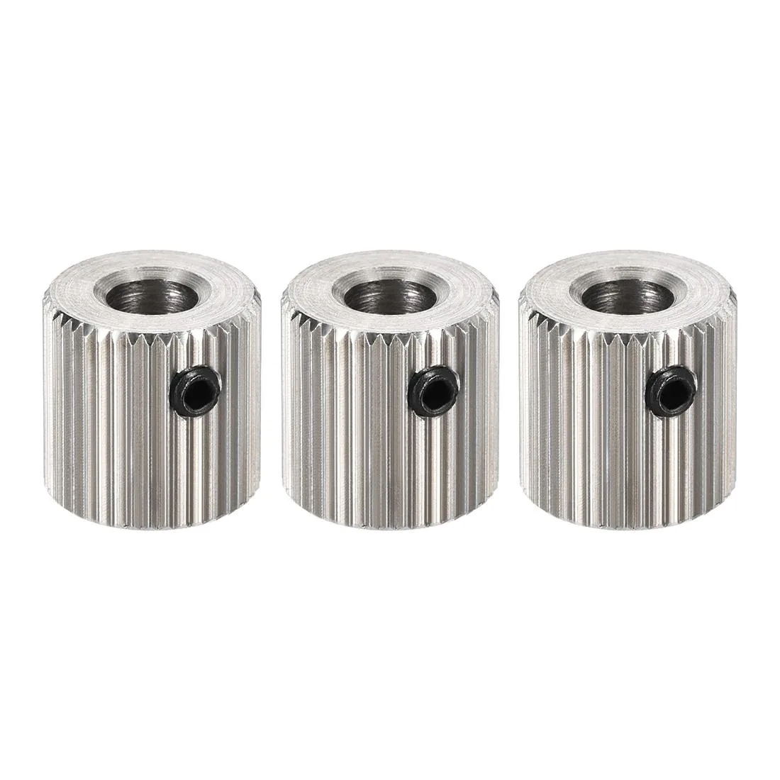 Three small stainless-steel drive gears with 40 teeth and 5mm bore