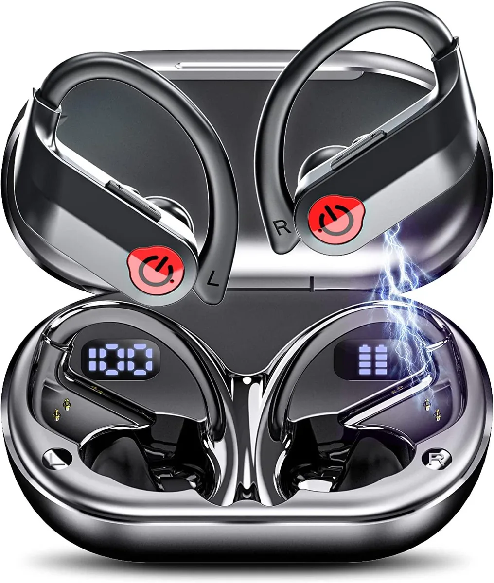 AUTYUE AUTYUE True Wireless Earbuds Black 120H Playtime IPX7 Earhooks — product photo