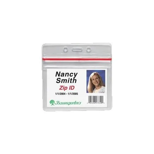 Baumgartens Baumgartens 47830 Sealable ID Badge Holder Clear 50 Pack — product photo
