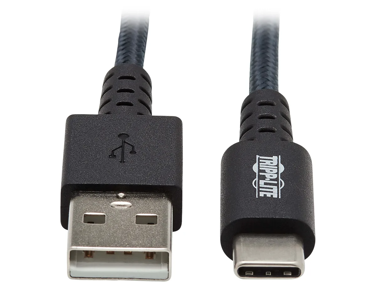 Tripp Lite black USB-A to USB-C cable 6ft