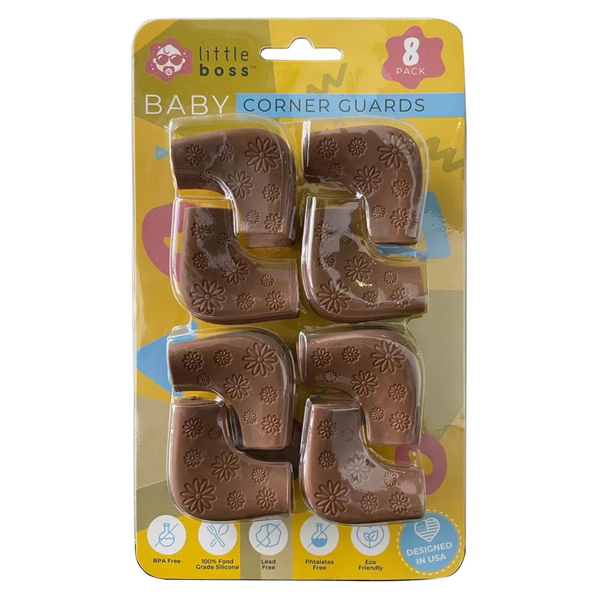 Altatac Altatac Little Boss Baby Corner Guards Brown 8 Pack — product photo