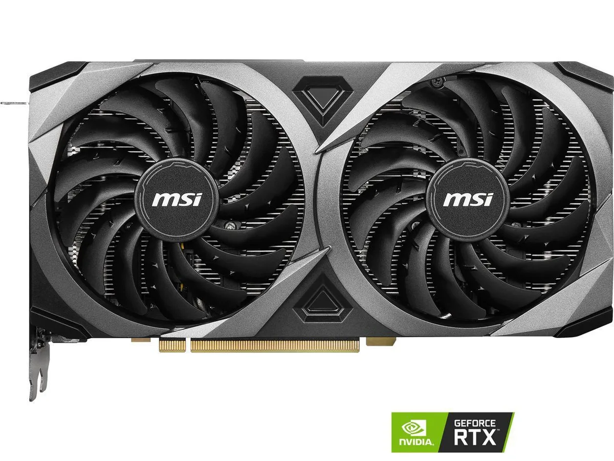 MSI MSI GeForce RTX 3060 Ti Ventus 2X 8GB graphics card — product photo