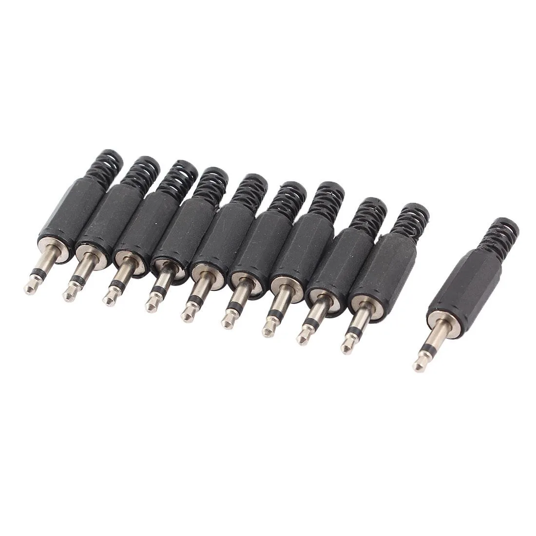 Unique-Bargains Unique-Bargains 10Pcs 3.5mm Mono Male Jack Connector 10 x 3.5mm Connector — product photo