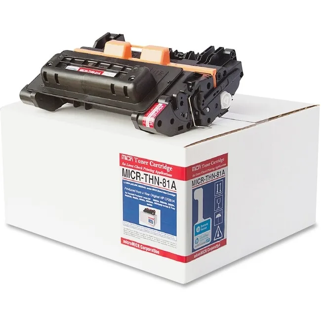 microMICR Corporation microMICR Corporation THN81A Black MICR Toner Cartridge 10500 Pages Replaces HP 81A — product photo